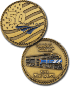 Amtrak 50th Anniversary CHALLENGE COIN Limited Edition