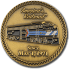 Amtrak 50th Anniversary CHALLENGE COIN Limited Edition